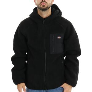 FELPA CENTRAL HIGH PILE NERO